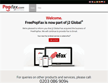 Tablet Screenshot of freepopfax.com